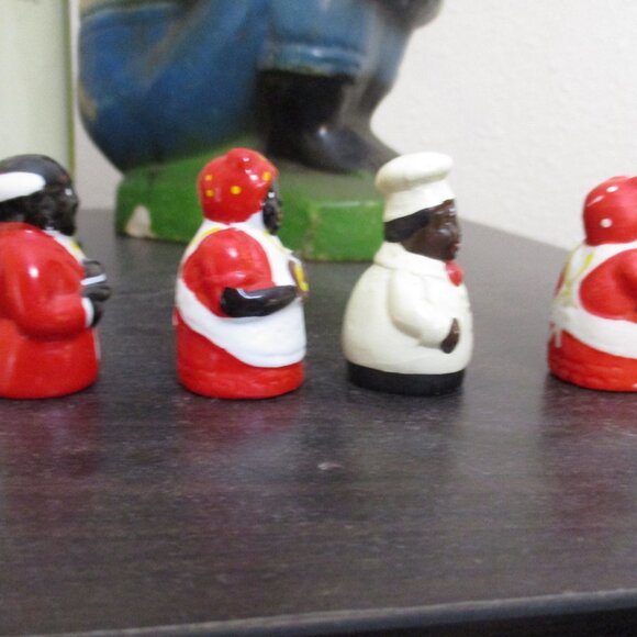 FINAL SALE! Vintage‎ Thimble Collection 4 Black Americana, chef, bakers, etc - Picture 3 of 7